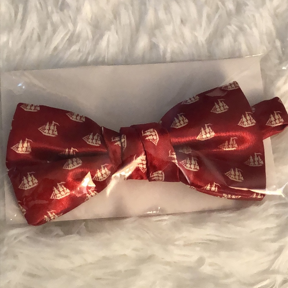 🚢 Men’s Old Spice Bow Tie 🚢 Captain Ship Boat Design NWT